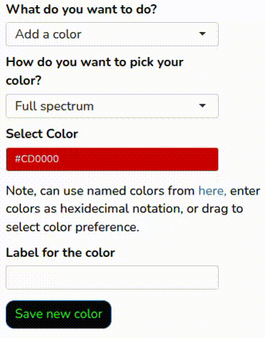 Add a color