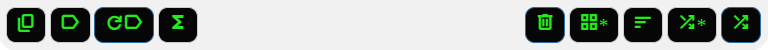 Groups tab bottom buttons