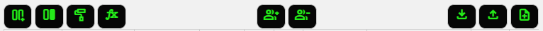 Roster tab buttons