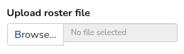Upload roster dialog box